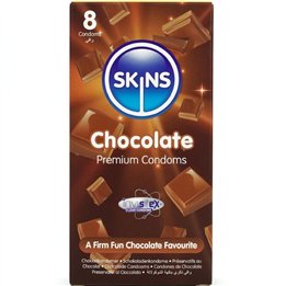 SKINS - CHOCOLATE PREMIUM CONDOMS PACK 8 - D-244419