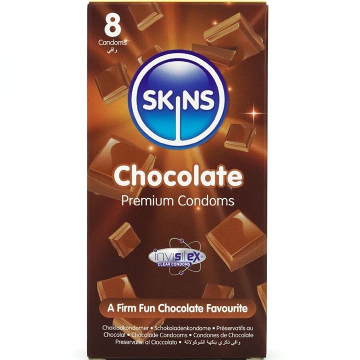 SKINS - CHOCOLATE PREMIUM CONDOMS PACK 8 - D-244419
