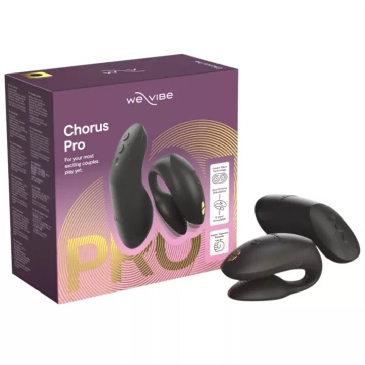 WE-VIBE - CHORUS PRO PREMIUM COUPLES VIBRATOR SATIN BLACK - D-247121