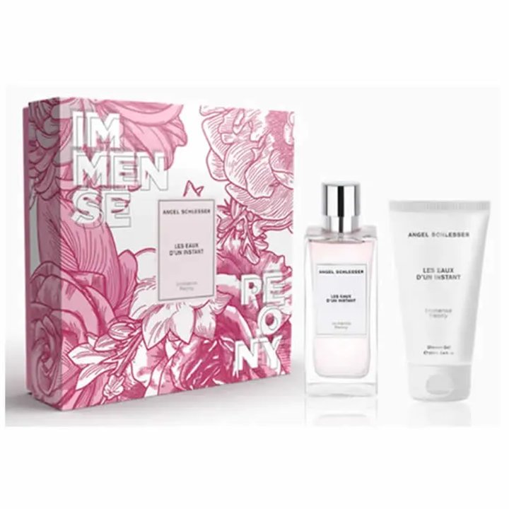 Angel Schlesser Les Eaux D'Un Instant Immense Peony Eau De Toilette Spray 100ml Set 2 Pieces - woman - Teknashop Ltd