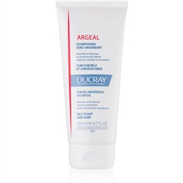 Ducray, Sabal Argeal, Kaolin, Hair Treatment Shampoo, Purifies, For Oily Hair, 200 ml