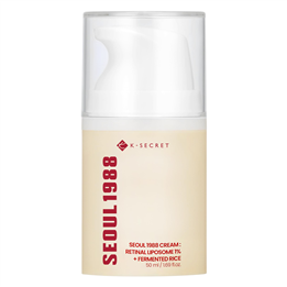 K-Secret, Seoul 1988, Retinal Liposome + Fermented Rice, Anti-Wrinkle, Cream, For Face, 50 ml