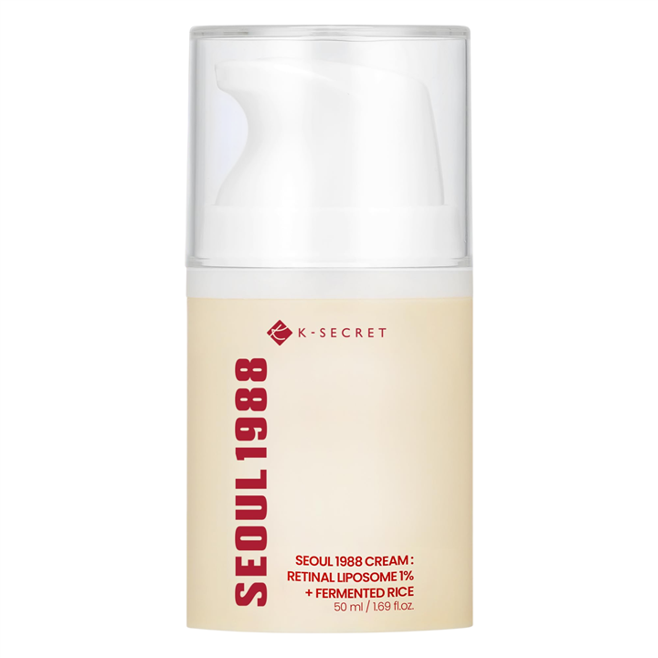 K-Secret, Seoul 1988, Retinal Liposome + Fermented Rice, Anti-Wrinkle, Cream, For Face, 50 ml - Teknashop Ltd