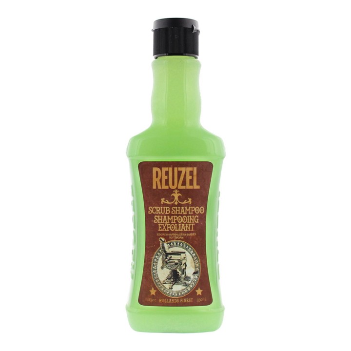 Reuzel, Scrub, Hair Treatment Shampoo, Deep Cleansing and Exfoliation, All Hair Types, 350 ml - Teknashop Ltd