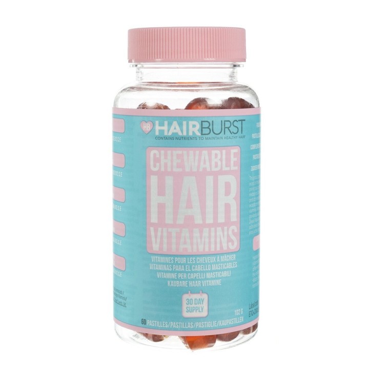 Hairburst, Chewable, Biotin, Hair Growth Vitamins, Supports Hair Growth, 60 pcs, 102 g - Teknashop Ltd