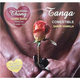 HOTFLOWERS - MEN''S THONG + 2 VANILLA WAFER NIPPLE /es/pt/en/fr/it/ - D-234673