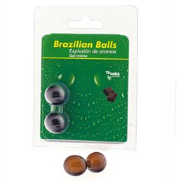 TALOKA - 2 BRAZILIAN BALLS CHOCOLATE INTIMATE GEL - D-232605
