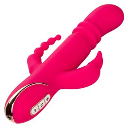 CALEXOTICS - JACK FANTASY TRIPLE HEATED VIBRATOR RABBIT PINK - D-241447
