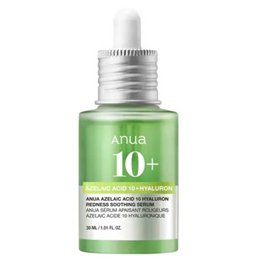 Anua, Azelaic Acid 10, Azelaic Acid 10 + Hyaluron, Soothing Anti-Redness, Serum, For Face, 30 ml - Teknashop Ltd