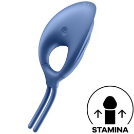 SATISFYER - SWORDSMAN RING VIBRATOR BLUE - D-231811 - Teknashop Ltd