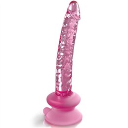 ICICLES - N. 86 GLASS DILDO WITH SUCTION CUP - D-230583