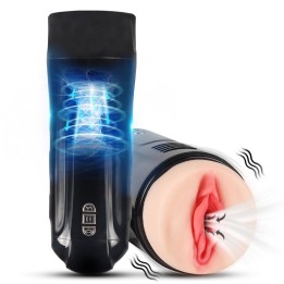 Truda Automatic Male Masturbator Vibration and Suction Vagina - SQ-MA70059 - Teknashop Ltd