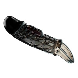 Penis sleeve with vibration Black - BI-026242-1 - Teknashop Ltd