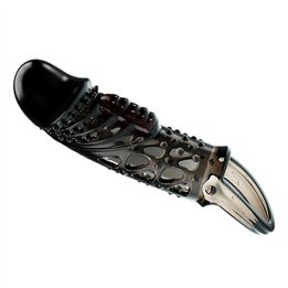 Penis sleeve with vibration Black - BI-026242-1