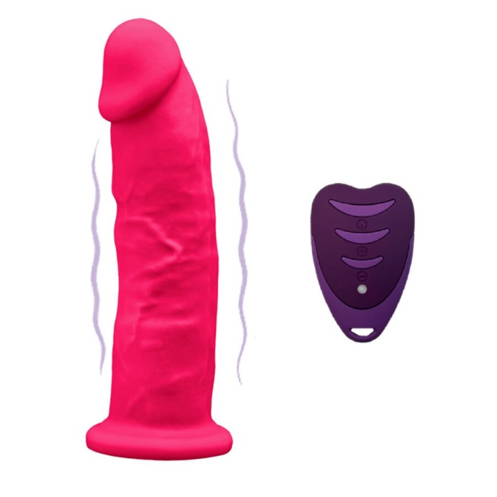 SILEXD - REALISTIC PENIS MODEL 2 PINK + REMOTE CONTROL LRS 17 CM - D-244001
