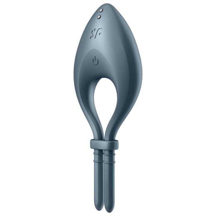 SATISFYER - BULLSEYE RING VIBRATOR APP GREY - D-231030 - Teknashop Ltd