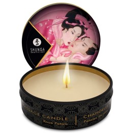 SHUNGA - MINI CARESS BY CANDELIGHT ROSES MASSAGE CANDLE 30 ML - D-202767 - Teknashop Ltd
