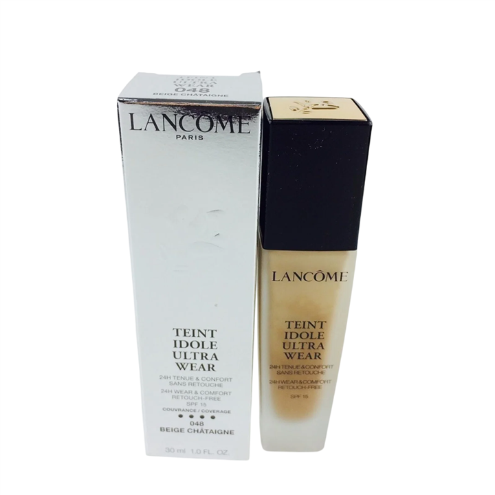 Lancome, Teint Idole Ultra Wear, Natural Finish, Liquid Foundation, 048, Beige Chataigne, SPF15, 30 ml