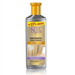 Naturvital Silver Blonde Mattifying Shampoo 400ml - unisex