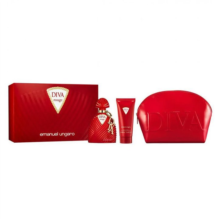 Emanuel Ungaro Ungaro Diva Rouge Epv 100ml Leche Corporal 100ml Neceser - unisex