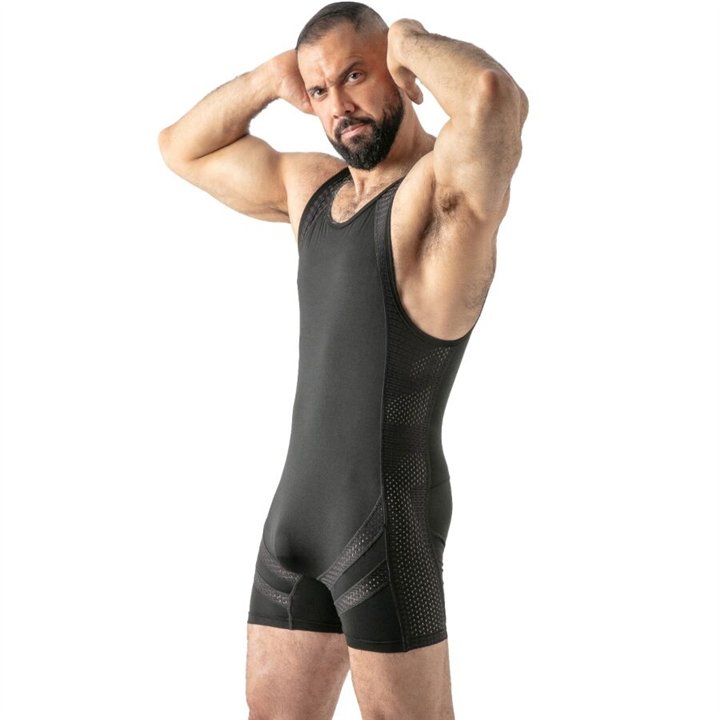 LOCKER GEAR - OPEN ACCESS SINGLET BLACK M - D-246644 - Teknashop Ltd