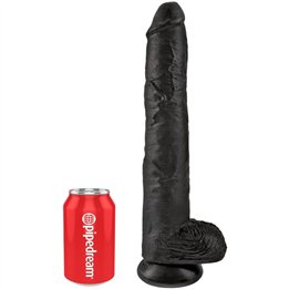 KING COCK - REALISTIC PENIS WITH BALLS 30.5 CM BLACK - D-236509