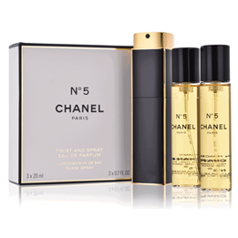 Set Chanel: Chanel N°5, Eau De Parfum, For Women, Refillable, 20 ml + Set Duo, Chanel N°5, Eau De Parfum, For Women, Refill, 2 p