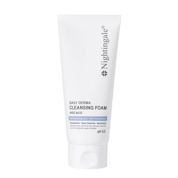 Nightingale, Daily Derma, Cleansing & Hydrating, Cleansing Foam, 140 ml