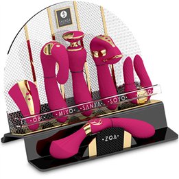 SHUNGA - DISPLAY OF 6 FUCHSIA INTIMATE MASSAGERS - D-237829