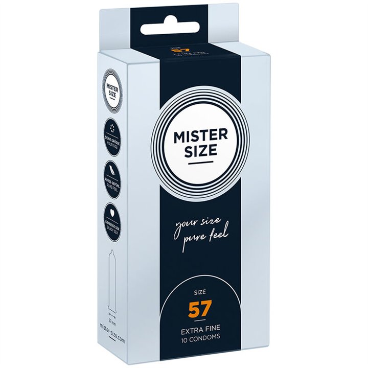 MISTER SIZE - CONDOM SIZE L 57 MM (10 UNITS) - D-242279