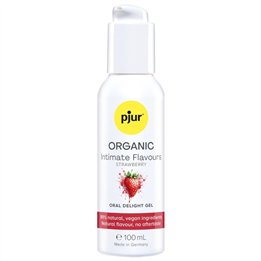 PJUR - ORGANIC INTIMATE FLAVOURS STRAWBERRY ORAL DELIGHT GEL 100 ML - D-247096