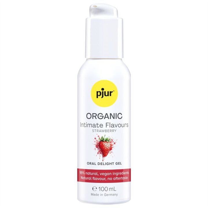 PJUR - ORGANIC INTIMATE FLAVOURS STRAWBERRY ORAL DELIGHT GEL 100 ML - D-247096