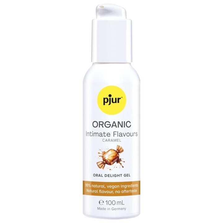 PJUR - ORGANIC INTIMATE FLAVOURS CARAMEL ORAL DELIGHT GEL 100 ML - D-247098