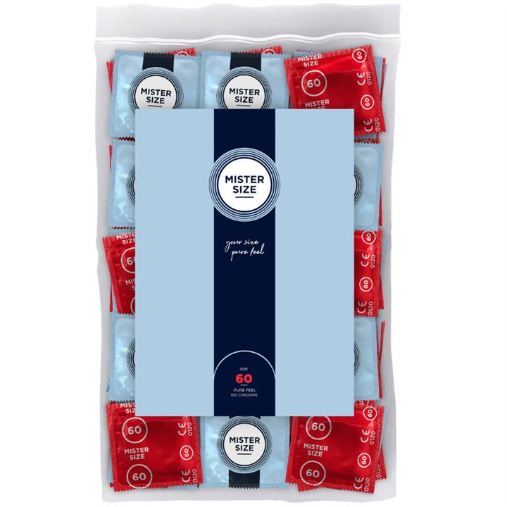 MISTER SIZE - CONDOM SIZE XL 60 MM (100 UNITS) - D-242302
