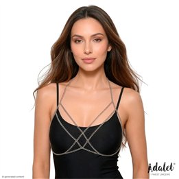Mamen chain bra silver-tone One Size - A-145