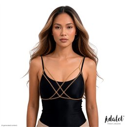 Mamen Chain Bra Gold-Tone One Size - A-144