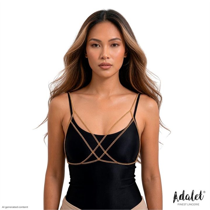 Mamen Chain Bra Gold-Tone One Size - A-144