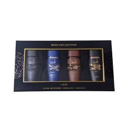 Set Lattafa: Asad, Eau De Parfum, For Men, 25 ml + Asad Elixir, Eau De Parfum, For Men, 25 ml + Asad Zanzibar, Eau De Parfum, Fo