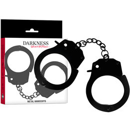 DARKNESS - METAL HANDCUFFS FOR BLACK HANDS - D-235607
