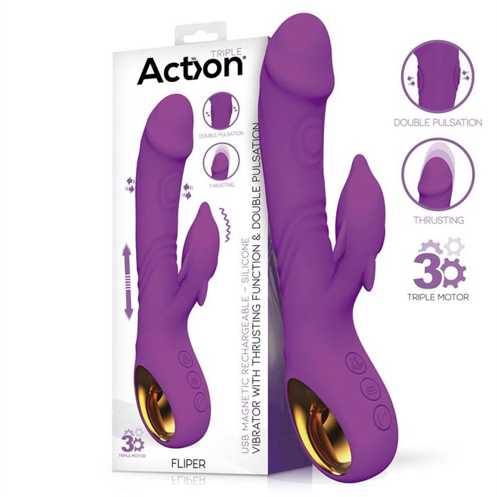 Fliper Vibe with Thrusting and Doble Pulsation 3 Motors - AC-470