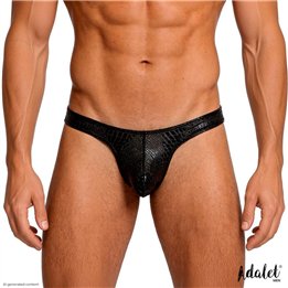 Aldo Thong Snakeskin Pattern Black - AM-384