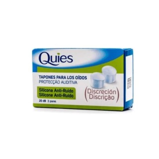Quies Anti-noise Silicone Plugs 6 Units - unisex - Teknashop Ltd