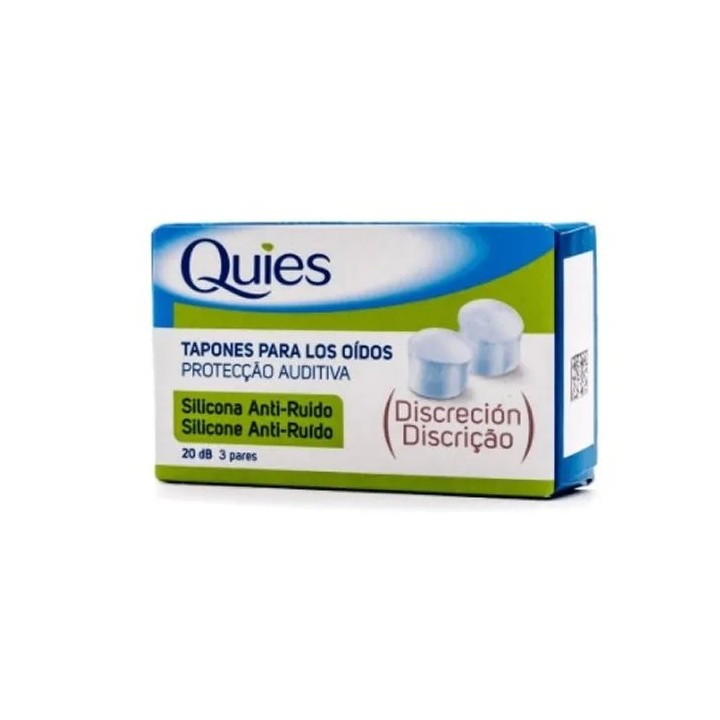 Quies Anti-noise Silicone Plugs 6 Units - unisex - Teknashop Ltd