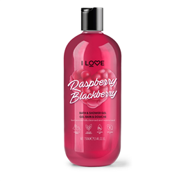 I Love, Raspberry & Blackberry, Hydrating, Shower Gel, For All Skin Types, 750 ml
