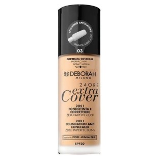 Deborah Milano 24 Ore Extra Cover 2 In 1 Spf20 03 30ml - unisex - Teknashop Ltd