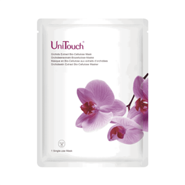 UniTouch, Bio-Cellulose, Orchid extract, Moisturizing, Sheet Mask, For Face, 26 ml *Tester
