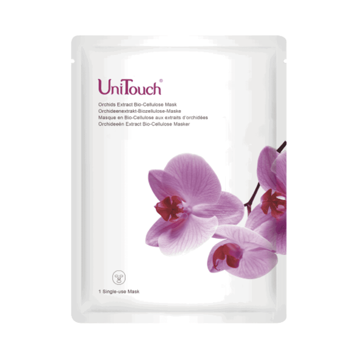 UniTouch, Bio-Cellulose, Orchid extract, Moisturizing, Sheet Mask, For Face, 26 ml *Tester