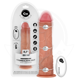 COCK MILLER - REALISTIC DILDO WITH SUCTION CUP AND REMOTE CONTROL VIBRATION 20.5 CM - D-243371