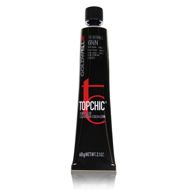 Goldwell, TopChic, Permanent Hair Dye, 6NN Dark Natural Blonde, 60 ml - Teknashop Ltd