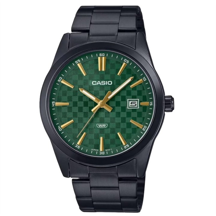 CASIO COLLECTION Mod. DATE - CARBON LOOK - GREEN - WW.MTP-VD03B-3AUDF